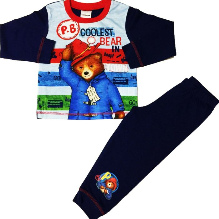 Boys Paddington Bear Pyjamas Blue